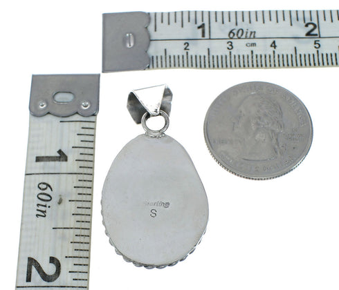 Navajo Native American Turquoise Sterling Silver Pendant SN20070